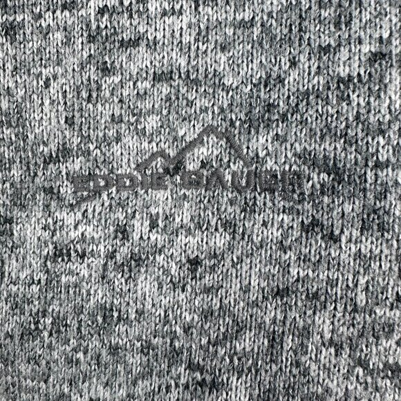 Eddie Bauer Men's 1/4 Zip Long Sleeve Pocket Pullover Sweater, Size Large, Grey - Picture 6 of 13